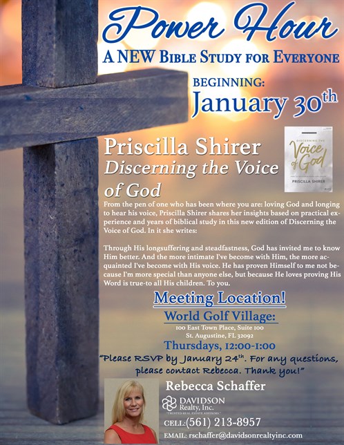 Power Hour Bible Study Flyer Discerning The Voice Of God